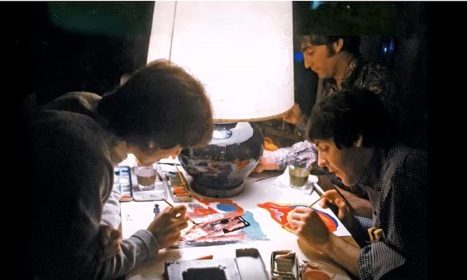 Σε δημοπρασία πίνακας που ζωγράφισαν οι «Beatles» σε περιοδεία τους στην Ιαπωνία